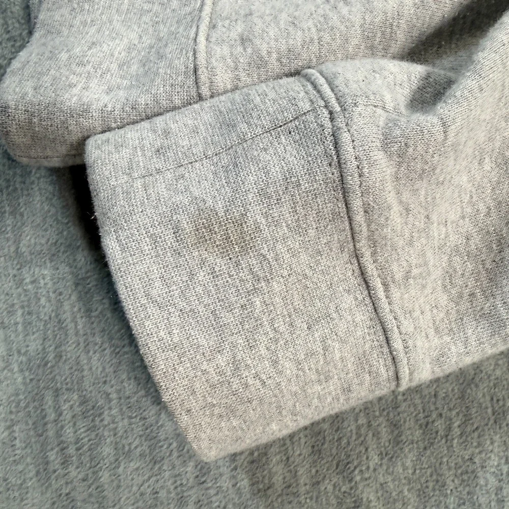 Champion Hoodie Women XXL Gray Crop Pullover‎ Fleece Logo Sweatshirt Authentic